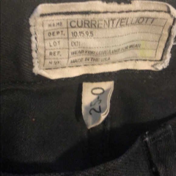 Current/Elliot The Side Zip Crop in Night - Picture 16 of 16